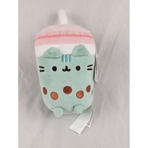 NWT‎ Pusheen Green Boba Tea Plush 6" Stuffed Toy Cup Cat Cute Kawaii Gift